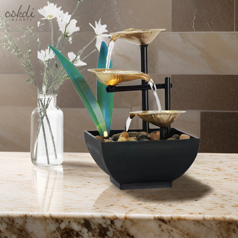 Scallop Miniature Tabletop Waterfall