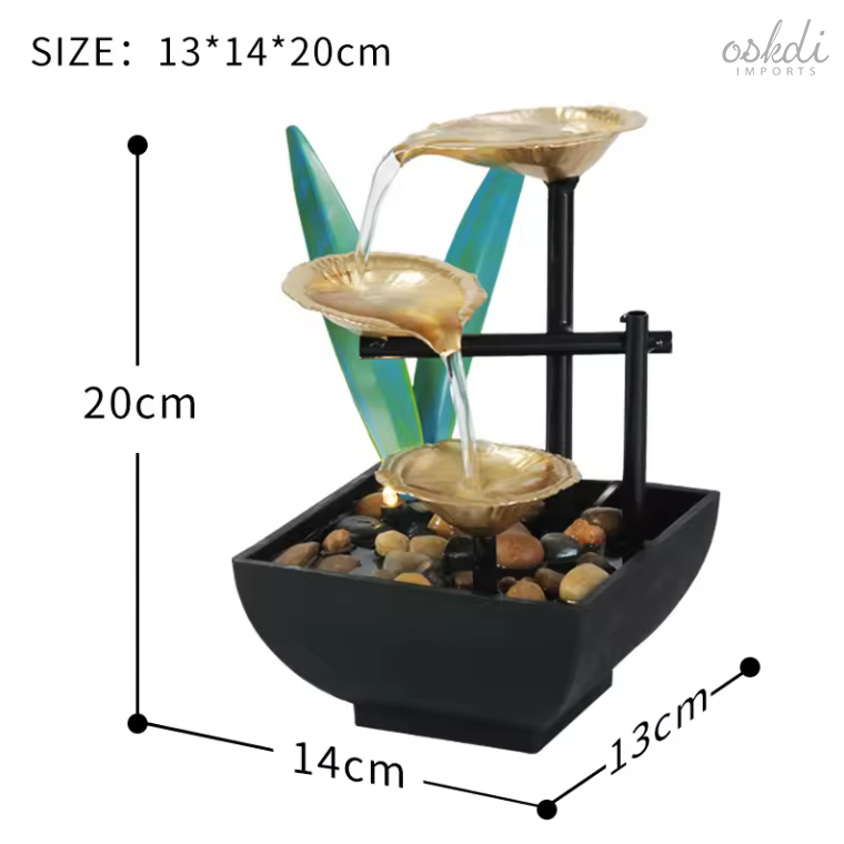 Scallop Miniature Tabletop Waterfall